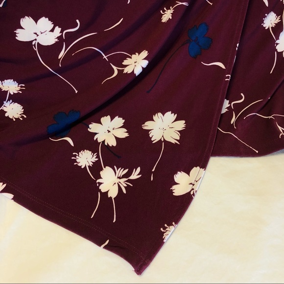 NWT Banana Republic Asymmetrical Wrap Dress Floral - Picture 5 of 7